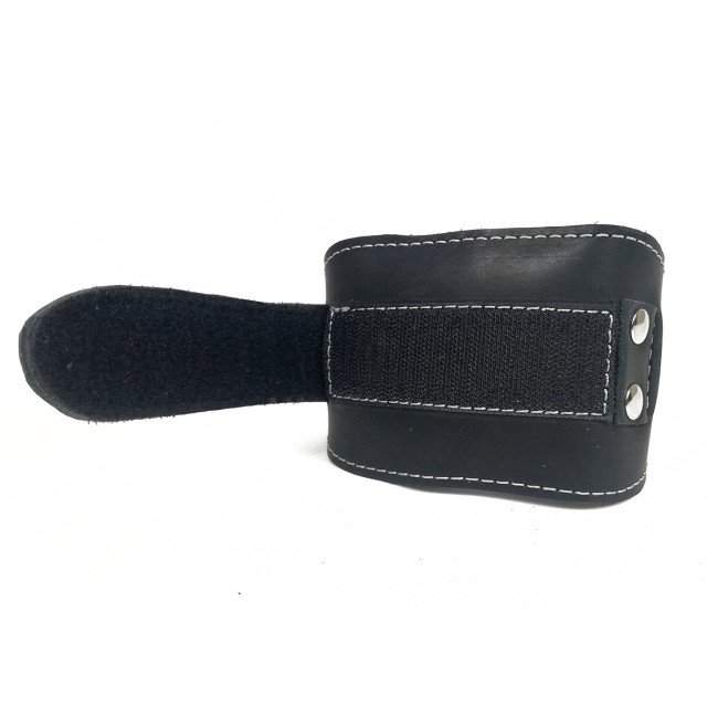 Манжета EasyFit F9 чорна для тяги на тренажері (шкіра)