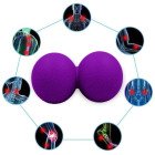 Масажний м'ячик EasyFit TPR подвійний 12х6 см фіолетовий