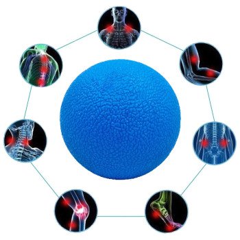 Масажний м'ячик EasyFit TPR 6 см синій