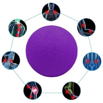 Масажний м'ячик EasyFit TPR 6 см фіолетовий