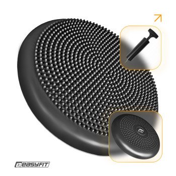 Балансувальна подушка масажна EasyFit Balance Cushion-A чорна + насос