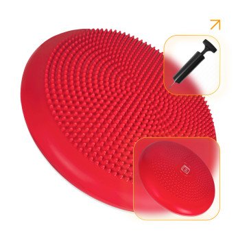 Балансувальна подушка масажна EasyFit Balance Cushion-A червона + насос