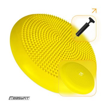 Балансувальна масажна подушка EasyFit жовта