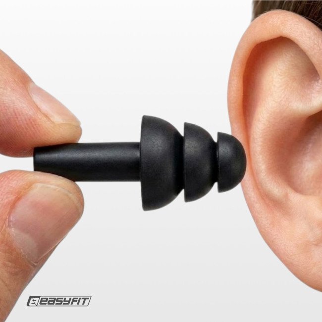 Беруші силіконові багаторазові EasyFit чорні