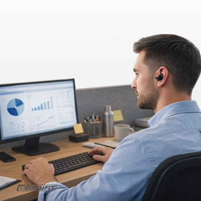 Беруші силіконові багаторазові EasyFit чорні