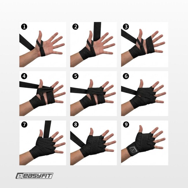 Бинти для боксу EasyFit FlexWrap 4 м