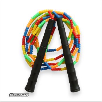 Бісерна скакалка EasyFit FreeRope 2,7 м (мультиколор)