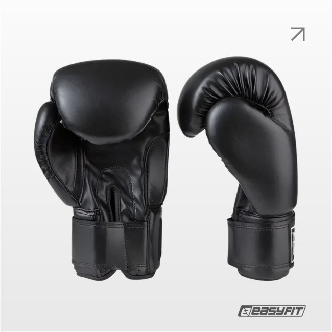 Боксерські рукавички Everlast 10 унцій (10 oz) чорні
