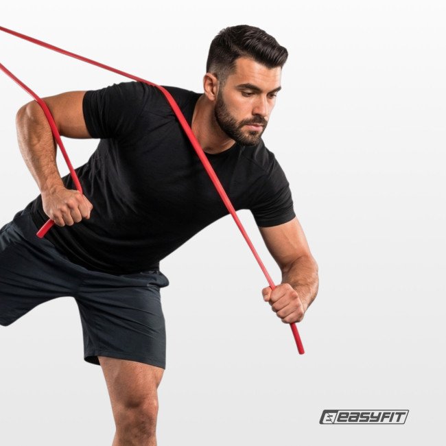 Борцівська резина EasyFit - джгут 10 м червоний (Hard)