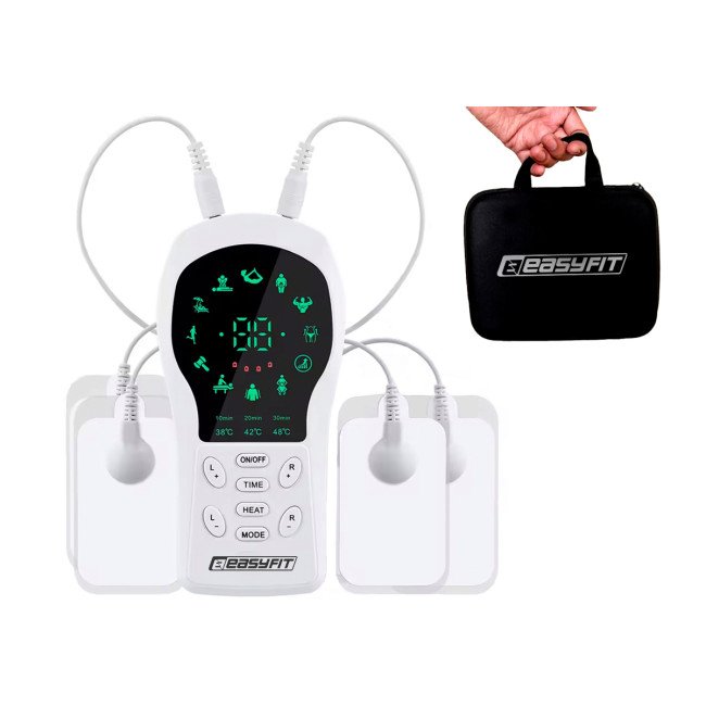 Міостимулятор з підігрівом EasyFit Pro ActivePulse імпульсний масажер для м'язів + Чохол