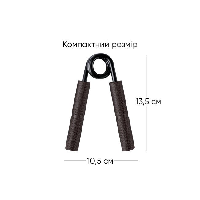 Кистьовий еспандер EasyFit Hand Grip PRO 159 кг чорний (350 lb)