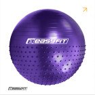 Фітбол 65 см EasyFit Hybrid фіолетовий (фітбол напівмасажний)
