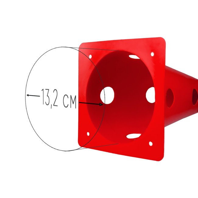 Конус-фішка спортивна EasyFit 31 см червона