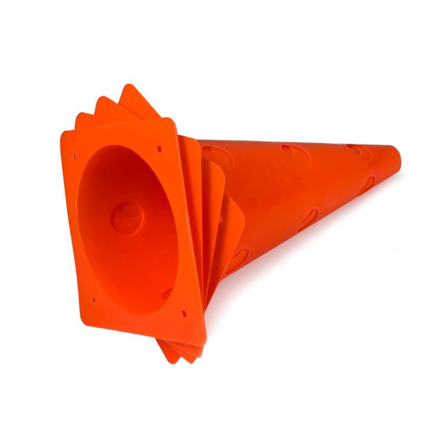 Конуси-фішки спортивні EasyFit 31 см (набір з 4 штук) помаранчеві