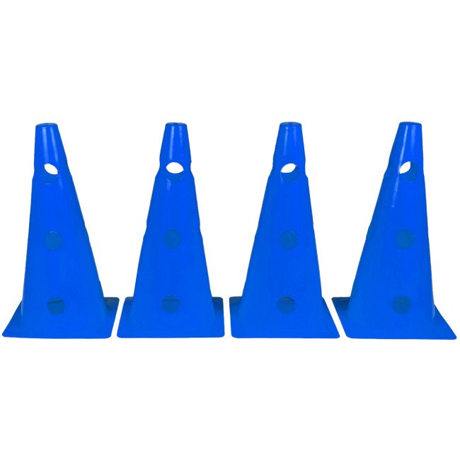 Конуси-фішки спортивні EasyFit 31 см (набір з 4 штук) сині