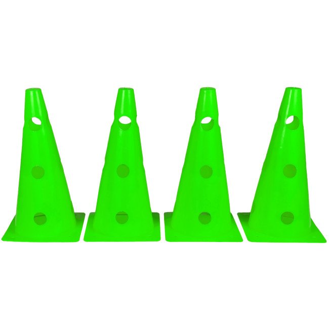 Конуси-фішки спортивні EasyFit 31 см (набір з 4 штук) зелені