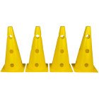 Конуси-фішки спортивні EasyFit 31 см (набір з 4 штук) жовті