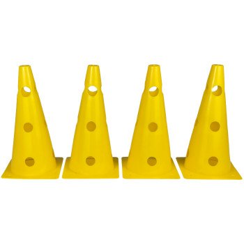 Конуси-фішки спортивні EasyFit 31 см (набір з 4 штук) жовті