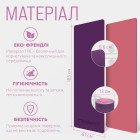 Килимок для йоги та фітнеса EasyFit TPE+TC 6мм двошаровий + Чохол фіолетовий з рожевим