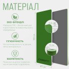 Килимок для йоги та фітнеса EasyFit TPE+TC 6мм двошаровий + Чохол зелений з сірим