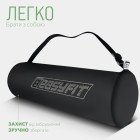Килимок для йоги та фітнесу EasyFit TPE+TC 6мм двошаровий чорно-зелений