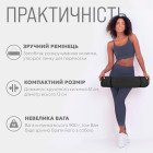 Килимок для йоги та фітнесу EasyFit TPE+TC 6мм двошаровий чорний-фіолетовий