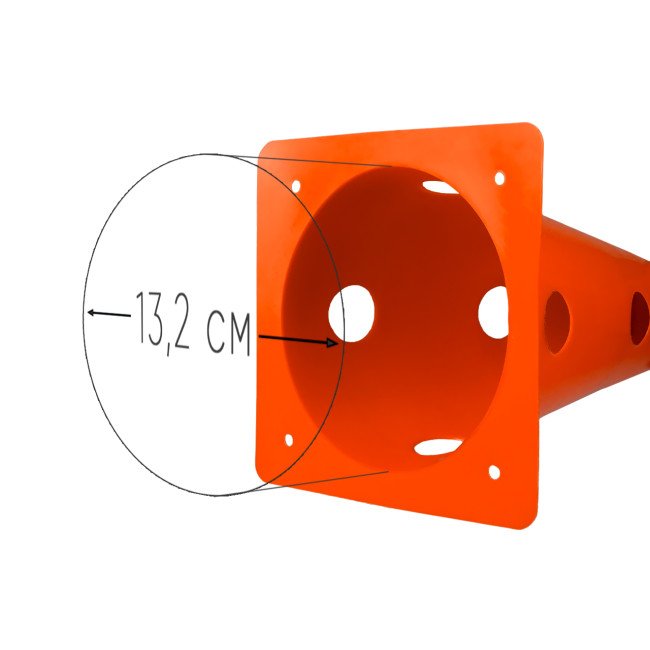 Конуси-фішки спортивні EasyFit 31 см (набір з 4 штук) помаранчеві