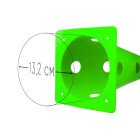 Конуси-фішки спортивні EasyFit 31 см (набір з 4 штук) зелені