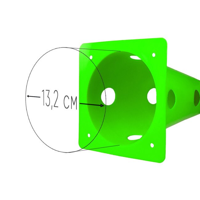 Конуси-фішки спортивні EasyFit 31 см (набір з 4 штук) зелені