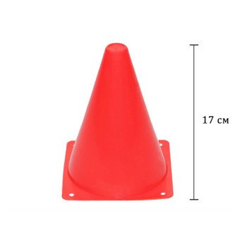 Конус-фішка спортивна EasyFit 17 см червона