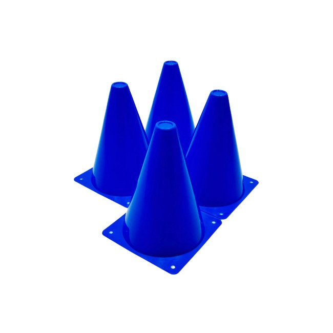 Конуси-фішки спортивні EasyFit 17 см (набір з 4 штук) сині