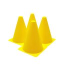 Конуси-фішки спортивні EasyFit 17 см (набір з 4 штук) жовті