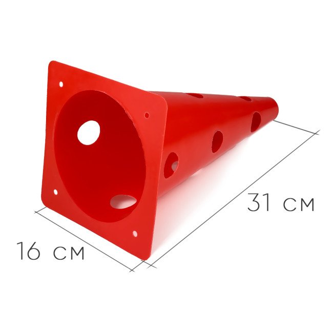 Конус-фішка спортивна EasyFit 31 см червона