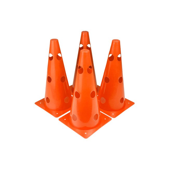 Конуси-фішки спортивні EasyFit 31 см (набір з 4 штук) помаранчеві