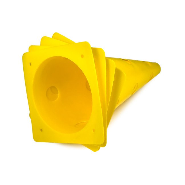 Конуси-фішки спортивні EasyFit 31 см (набір з 4 штук) жовті