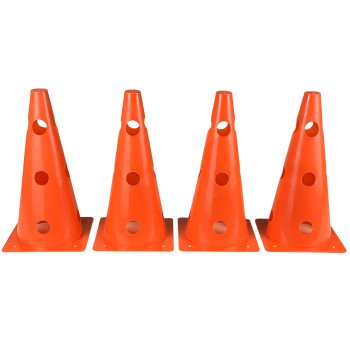 Конуси-фішки спортивні EasyFit 31 см (набір з 4 штук) помаранчеві