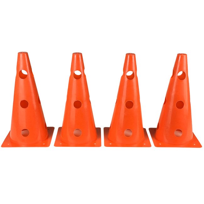 Конуси-фішки спортивні EasyFit 31 см (набір з 4 штук) помаранчеві