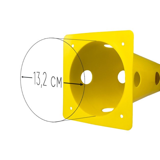 Конуси-фішки спортивні EasyFit 31 см (набір з 4 штук) жовті