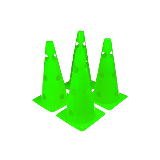 Конуси-фішки спортивні EasyFit 31 см (набір з 4 штук) зелені