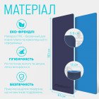 Килимок для йоги та фітнесу EasyFit TPE+TC 6мм двошаровий синій-блакитний