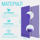 Килимок для йоги та фітнесу EasyFit TPE+TC 6мм двошаровий бузковий-св.бузковий