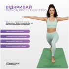 Килимок для йоги професійний EasyFit Pro каучук 5 мм Зелений