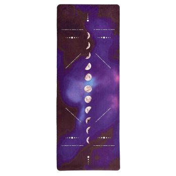 Килимок для йоги EasyFit BlueMoon (замша-каучук) фіолетовий