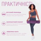 Килимок для йоги та фітнеса EasyFit TPE+TC 6мм двошаровий + Чохол фіолетовий з рожевим