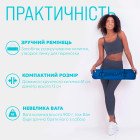 Килимок для йоги та фітнесу EasyFit TPE+TC 6 мм двошаровий + Чохол синій-жовтий