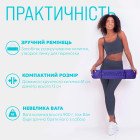 Килимок для йоги та фітнесу EasyFit TPE+TC 6мм двошаровий бузковий-св.бузковий