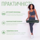 Килимок для йоги та фітнесу EasyFit TPE+TC 6мм двошаровий чорно-зелений