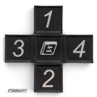 Крос-мат для стрибків EasyFit спортивний складаний (чорний)
