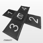 Крос-мат для стрибків EasyFit спортивний складаний (чорний)
