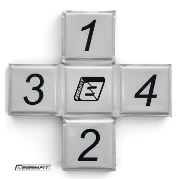 Крос-мат для стрибків EasyFit спортивний складаний (сірий)